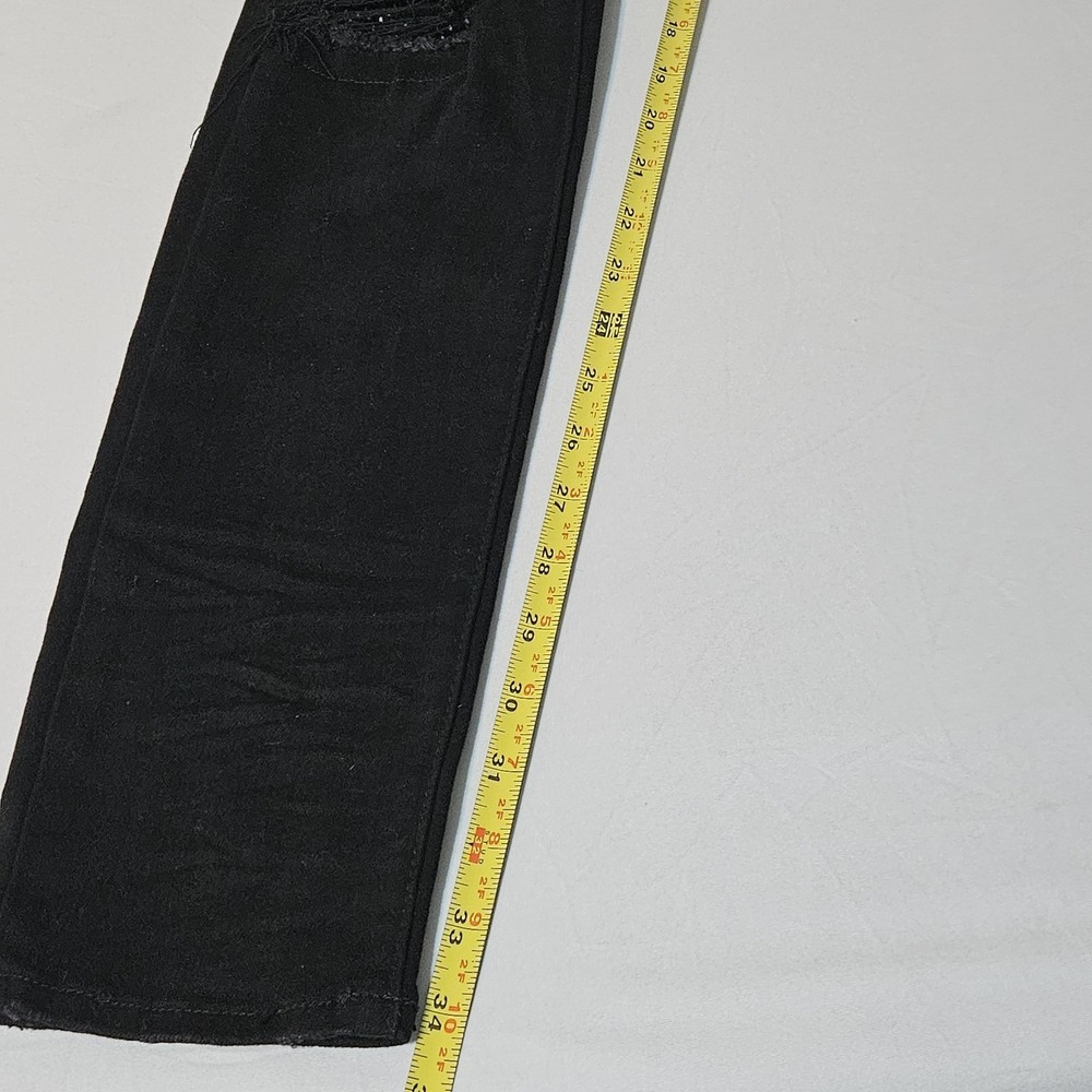 NEW Mnml Jeans Mens 31 (31x33) Black Stretch Denim Paint Splatter Distressed - Picture 7 of 11